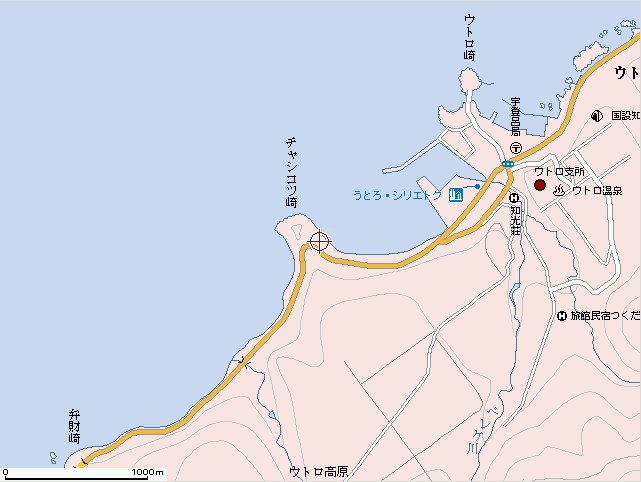 ウトロ辺の地図