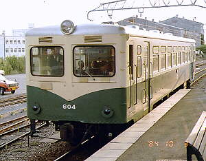 紀州鉄道604 御坊駅にて1984.10.3