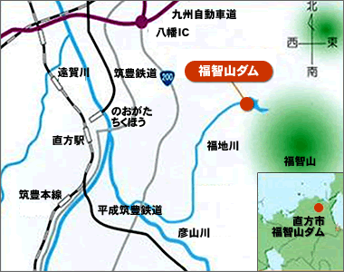 福智山ダム地図